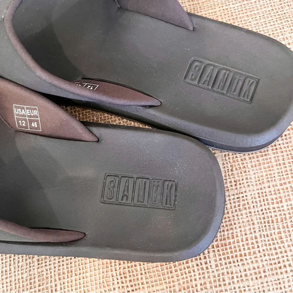 NWOT Sanuk Men’s Flip Flop Sandals Size 12 Brown